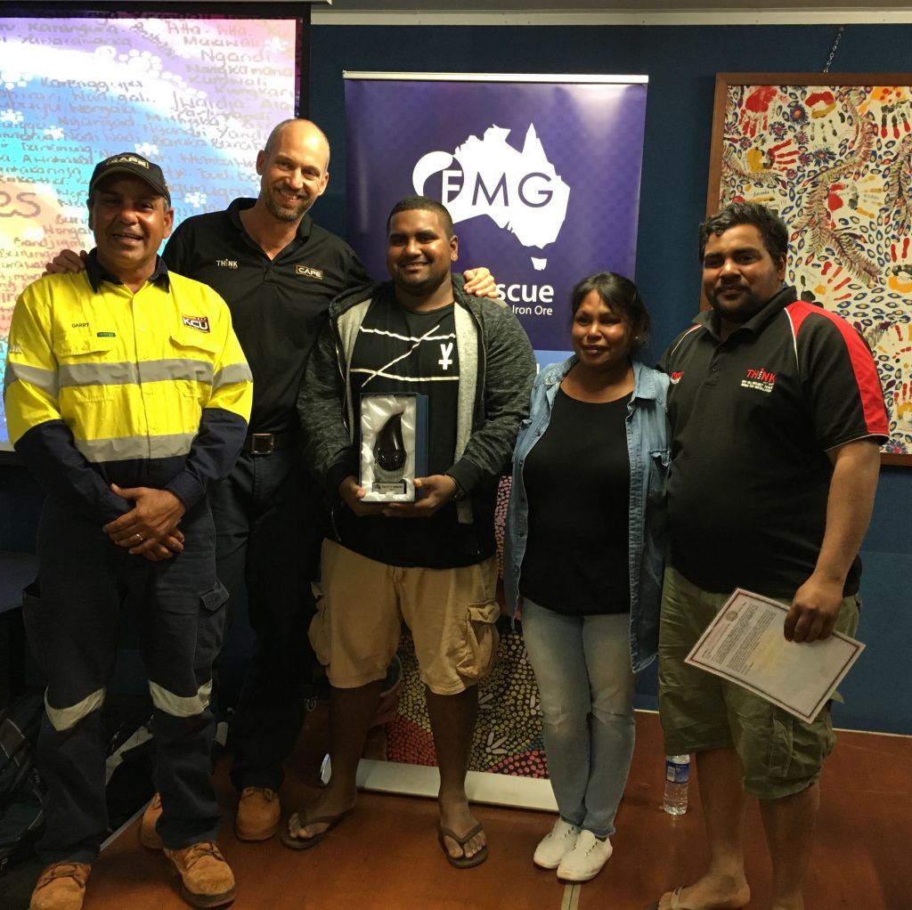 The Jaffrey Family was present for the Awards night, in addition to providing Indigenous support to FMG over the NAIDOC week here at Cloudbreak. 